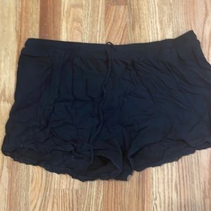 Black lace shorts